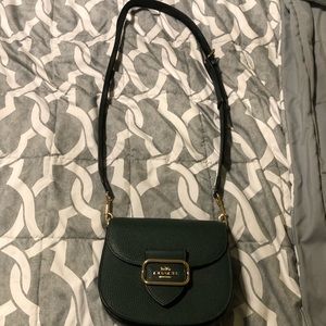 !✨BRAND NEW✨!Dark green Coach bag with snake look like skin on handle